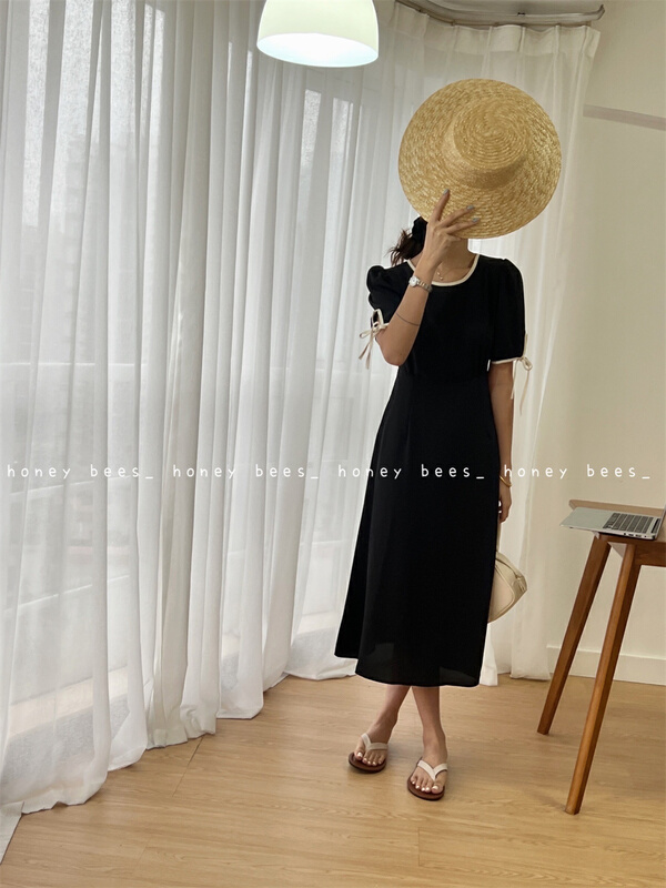 [honeybees] Korean Ladies slim retro dress 8879# L