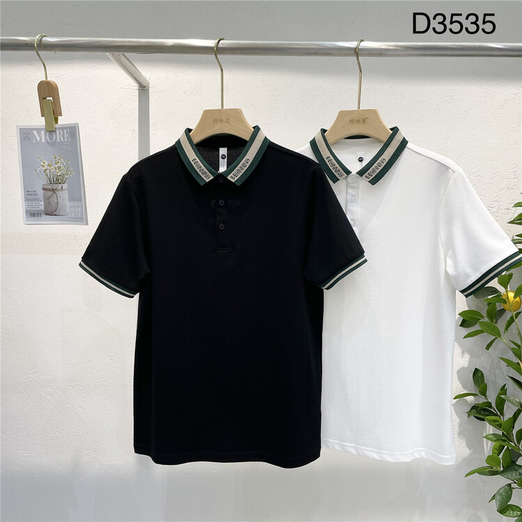 New in early summer! [wild squirrel] versatile color matching Pullover polo shirt d3535# ZZL