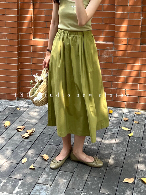 [ing] about versatile A-line loose skirt 7763# HBx