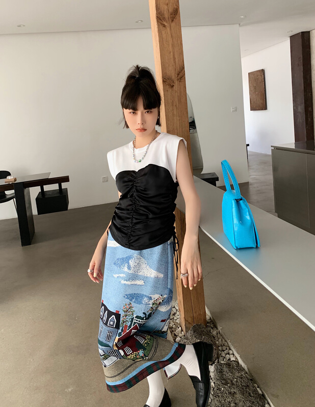 [Tutu] slim round neck pullover shirt 32980# LSL