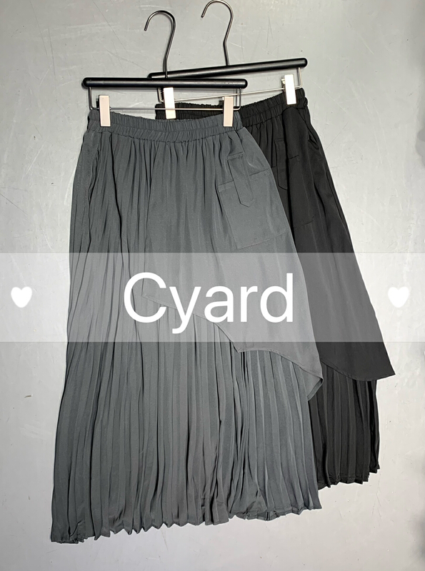 [cyard] Korean pleated medium length skirt 9390# L