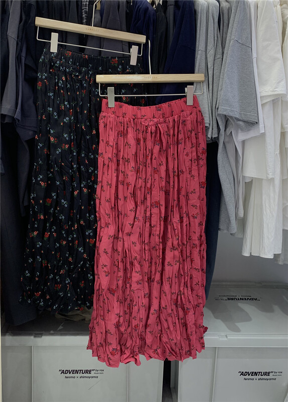 [sanbara] floral soft aging skirt 9522# LSW