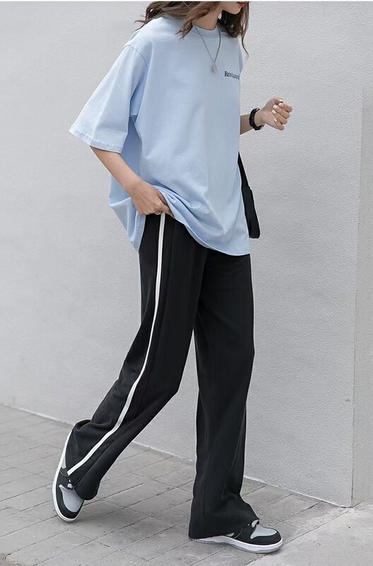 Original price 66.55! New in early summer! [e + 1] two wear characteristic thin and wide leg casual pants ys1-b862# XYY