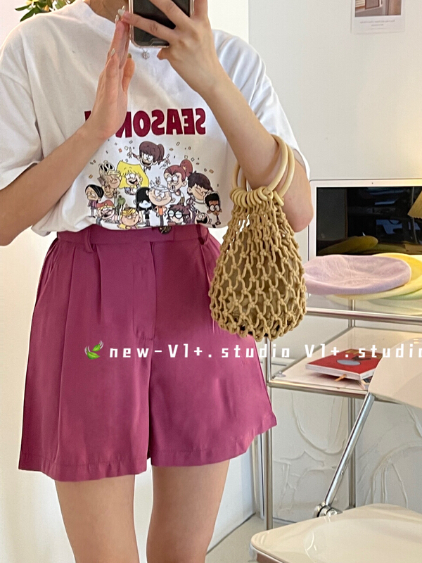 New in early summer! [VI +] Korean versatile fashion casual shorts 2389# LSW