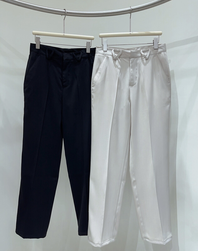 New in early summer! [small ares] comfortable and versatile casual pants 909# CL with concealed buckle design
