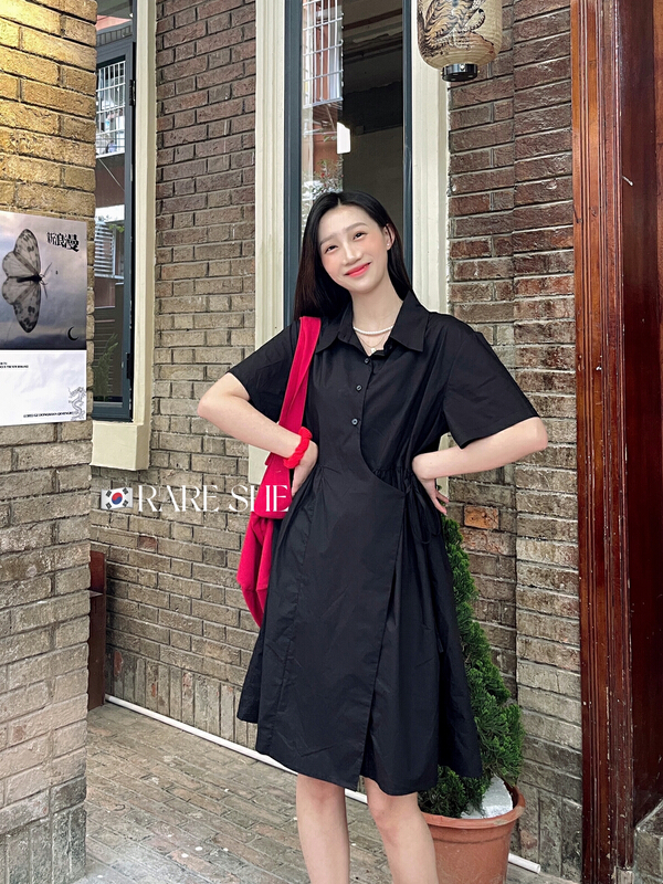 [rare she] twill lanyard shirt dress 5237# LSW