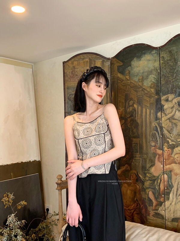 [neihe] vintage fashion vest / sling 22250# zxx