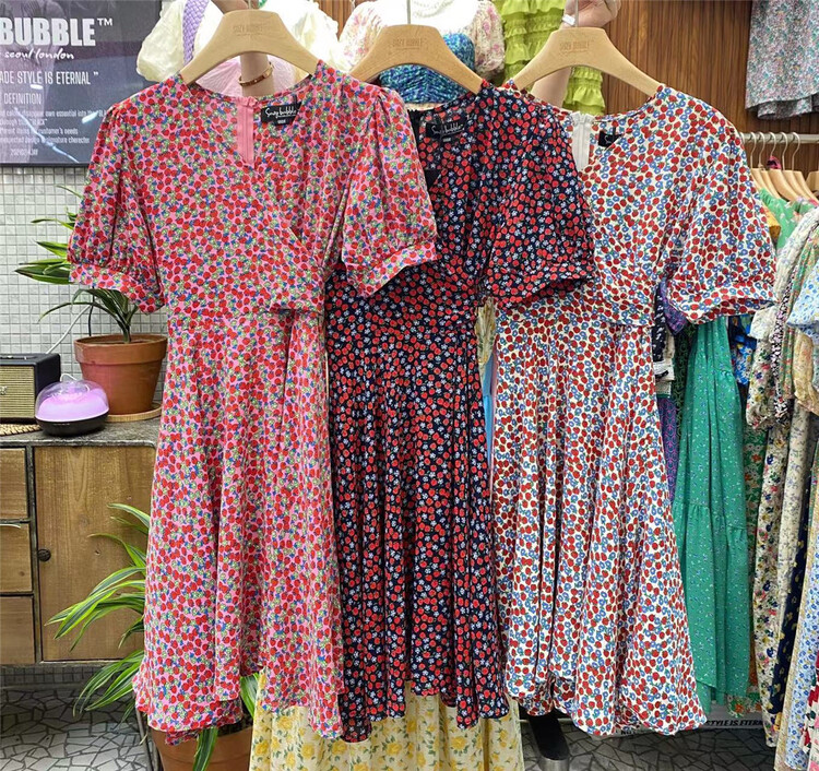 [suzybubble] V-neck sweet floral dress 8865# WPL
