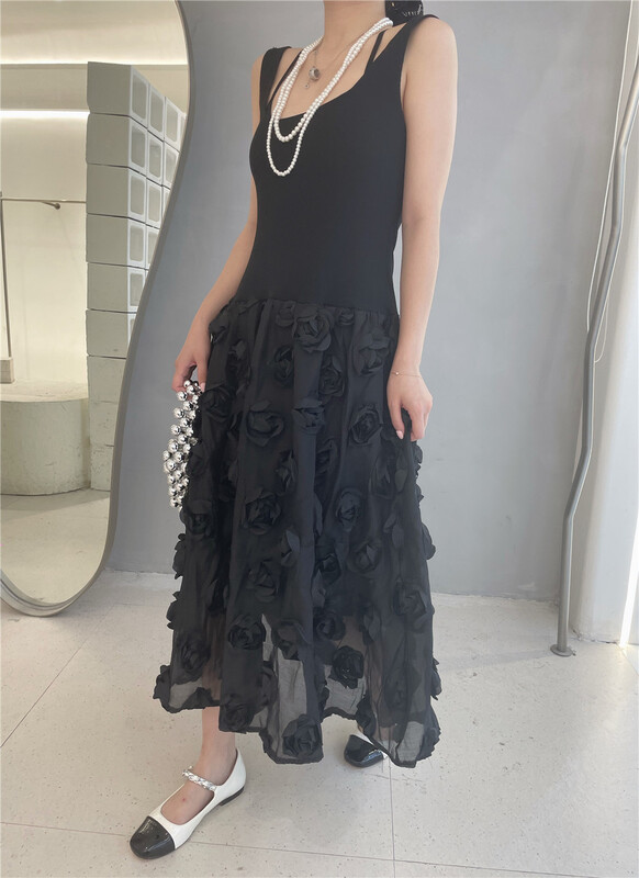 [rich] Korean sleeveless versatile dress 77795# zyh
