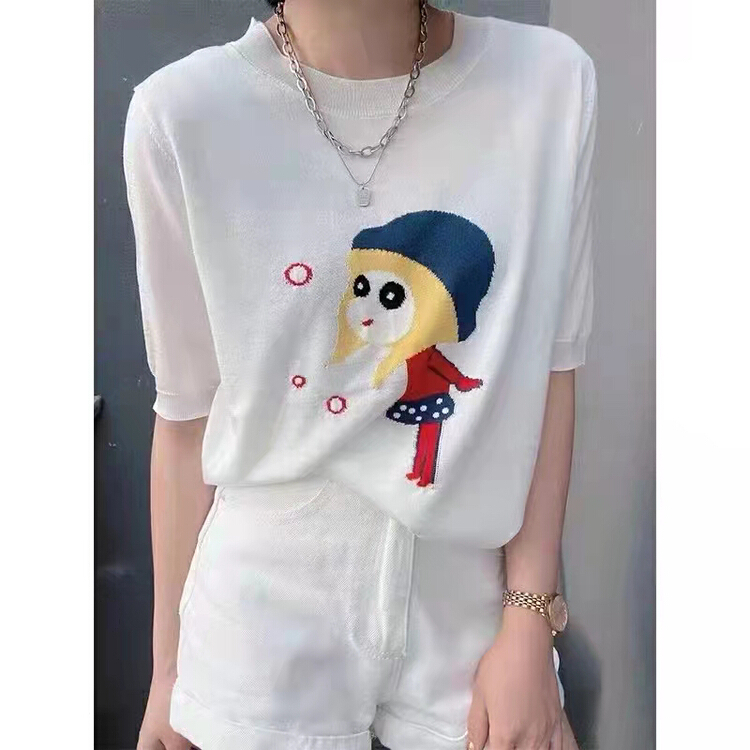 New in early summer! [Dai Dai] age reducing playful cartoon sweater 4557# HBx