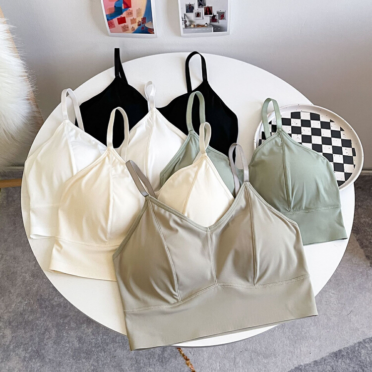 [KD] ice silk fixed cup net color beautiful back underwear 1567# hjy