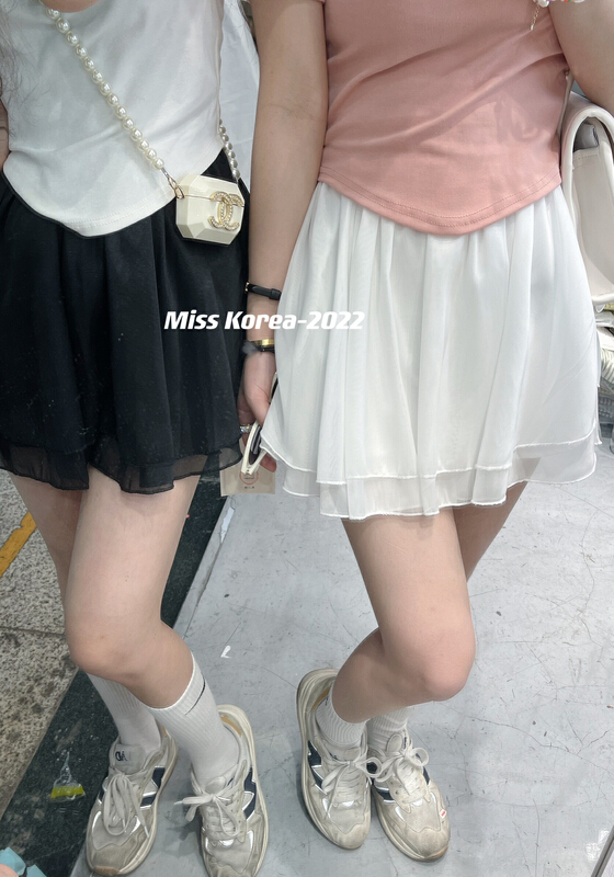 goods in stock! New in early summer! [Miss Korea] ladies' versatile design skirt pants 6176# HBx