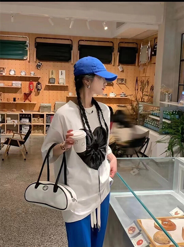 【DIDI】愛心抽繩設計短袖T恤  5138#  OZQ