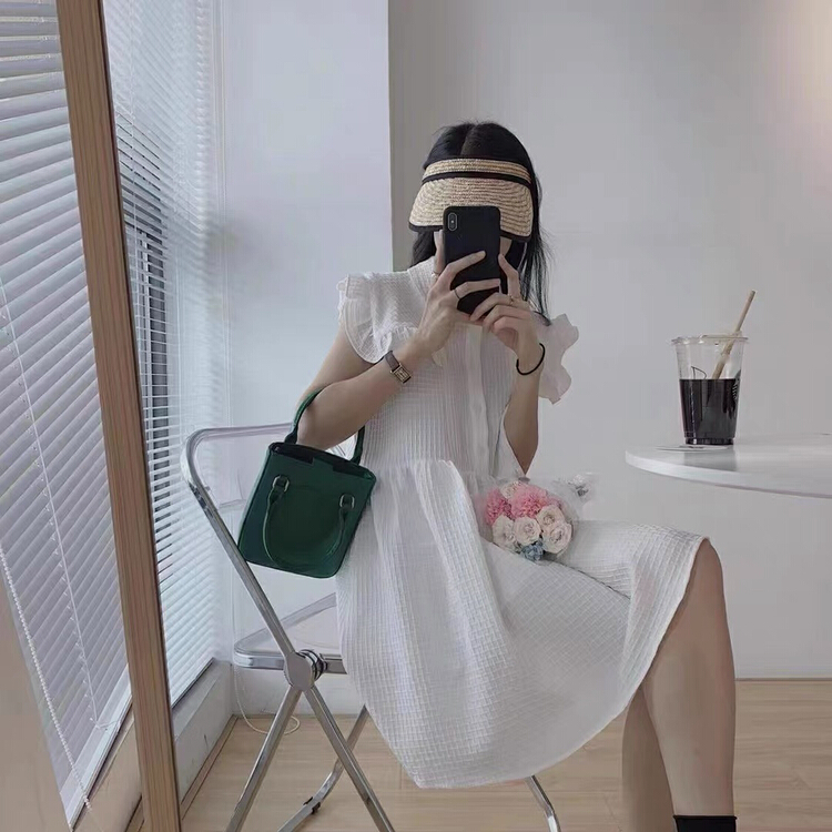 [Dai Dai] Korean version sweet flying sleeve dress 4631# HBx
