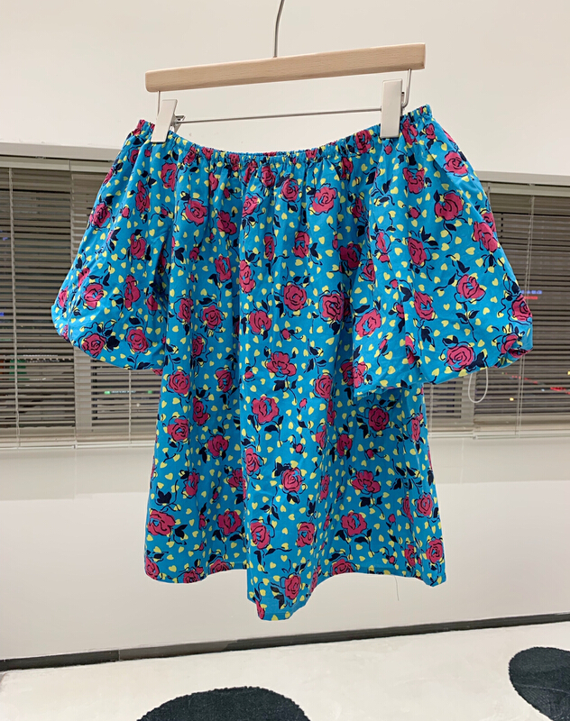 goods in stock! New in early summer! [lemon tree] shoulder length floral versatile shirt 66265# XYY