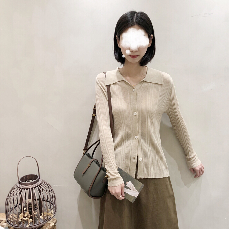 New year in early spring! [I look] linen Lapel high sense sweater 91021# ZSY