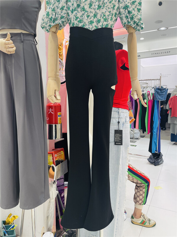 [show] high waist casual pants 26180# ozq