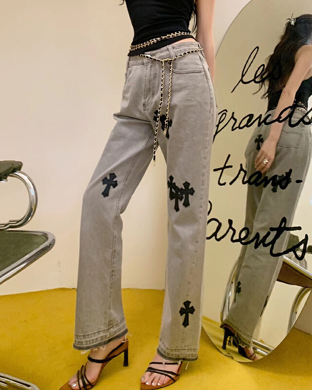 [h.max] fashionable and versatile comfortable jeans c4507# ozq