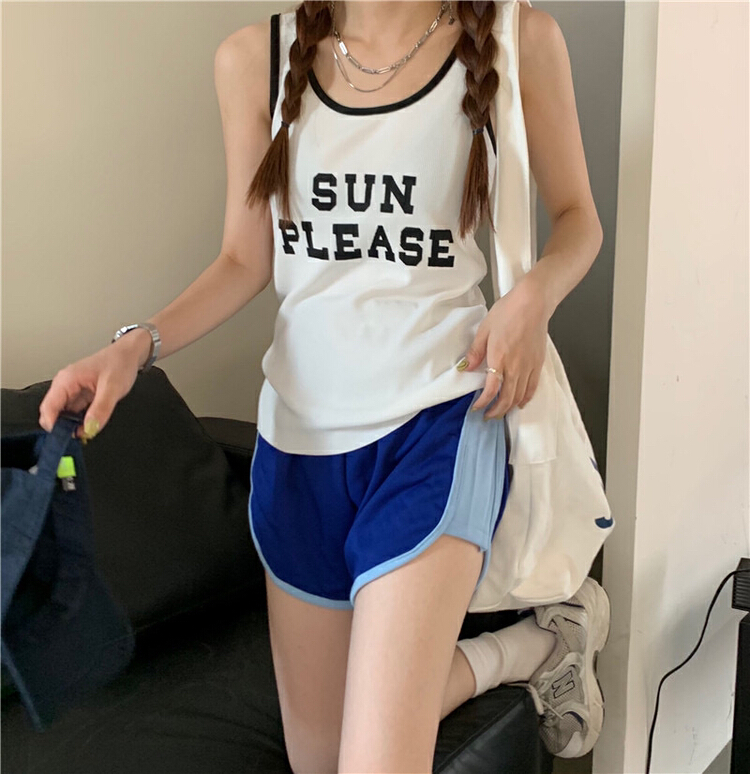 New in early summer! [Meet Rainbow] Korean cover letter vest / sling 257# LSL