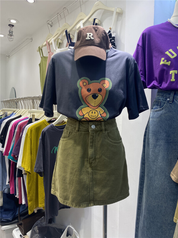 goods in stock! [IU room] Korean casual denim skirt ys1-6037# ZSY