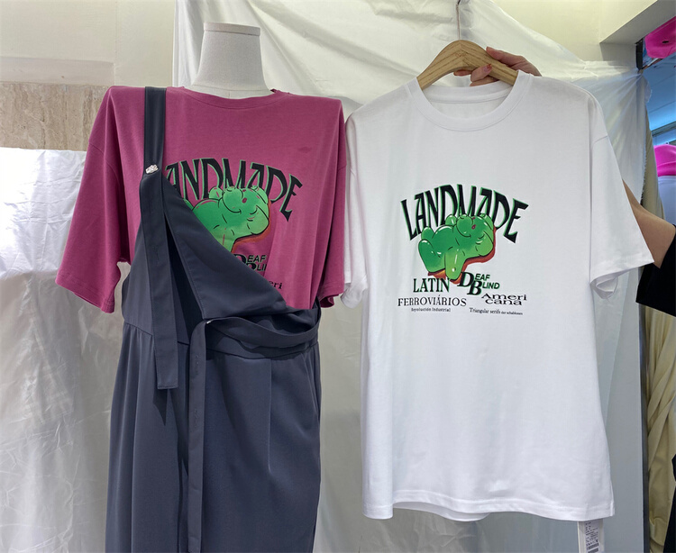 Casual [Boran buran] Korean loose letter short sleeve T-shirt 7195# XYY