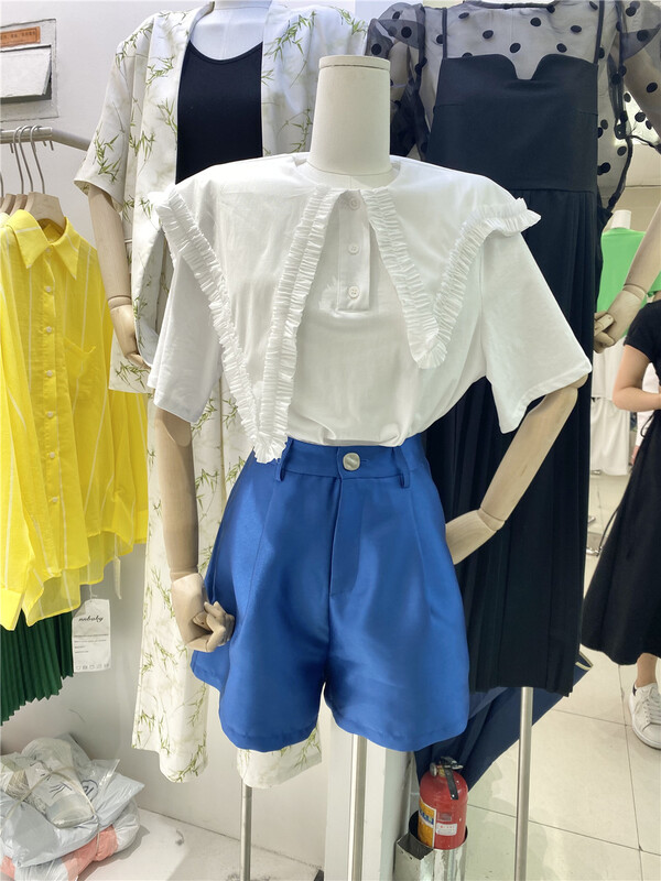 初夏上新!【NNBABY】高腰顯瘦百搭寬鬆休閒短褲  607#  CLS