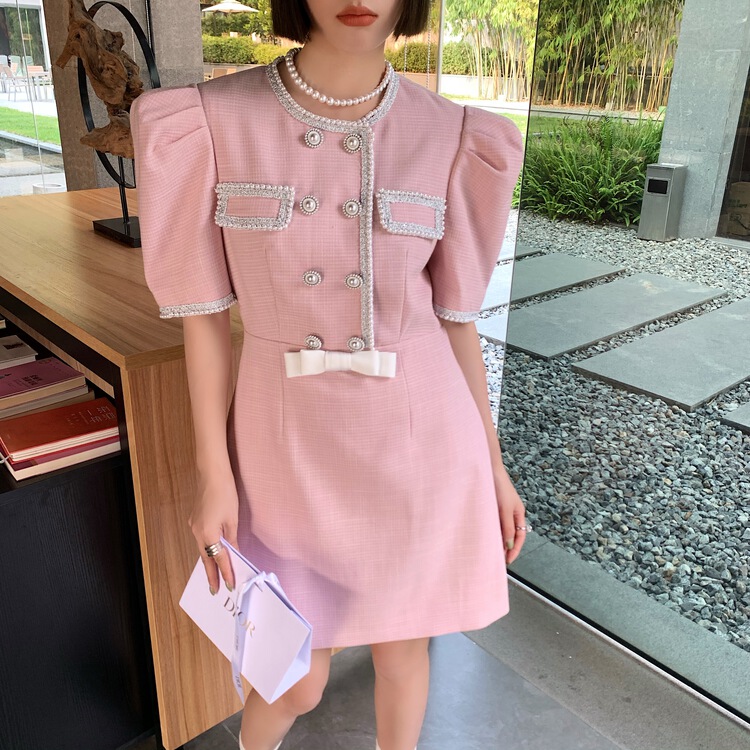 goods in stock! New in early summer! [Penny vogue] fashionable lady age reducing dress 65608# LSL