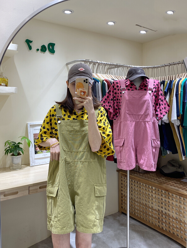 New in early summer! [da. 7] fashionable and versatile leopard Pocket Shirt (shirts only) 2533-1# LSL