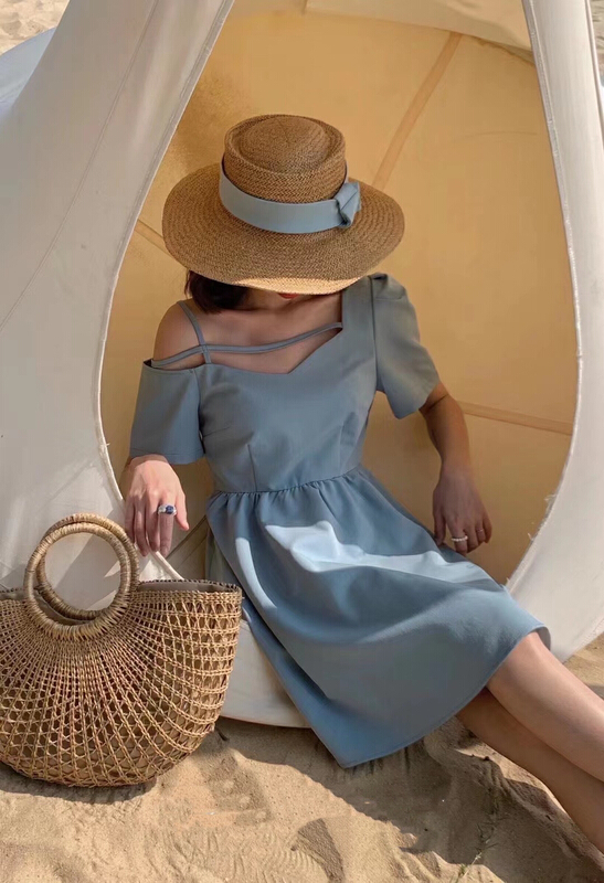 [Hello] sweet little fresh temperament dress yr6301# lwy