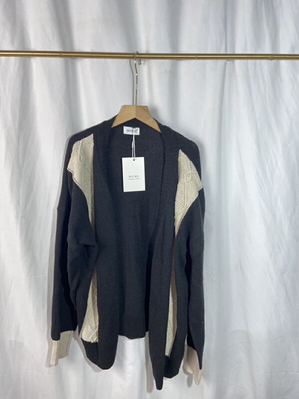 [Yi show shop] Korean simple and slim knitted cardigan 1155# Cl