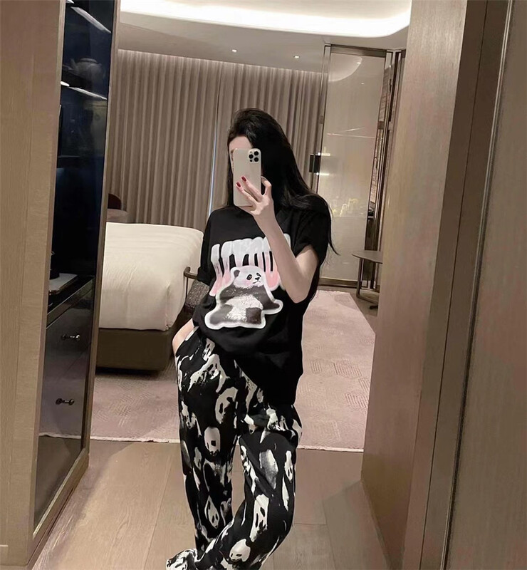 [big C studio] letter fashion trend short sleeve T-shirt 1115# PCZ
