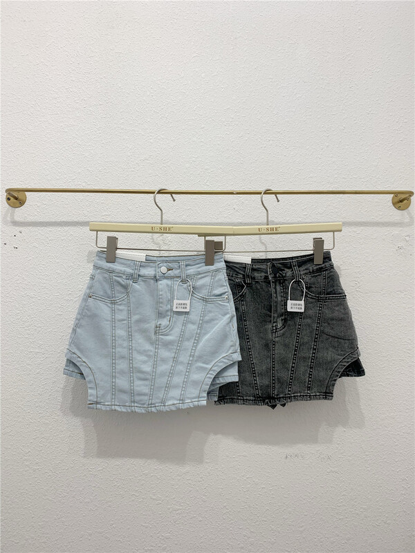 [u.she] fashionable hot girl slim skirt pants 83130# cqw