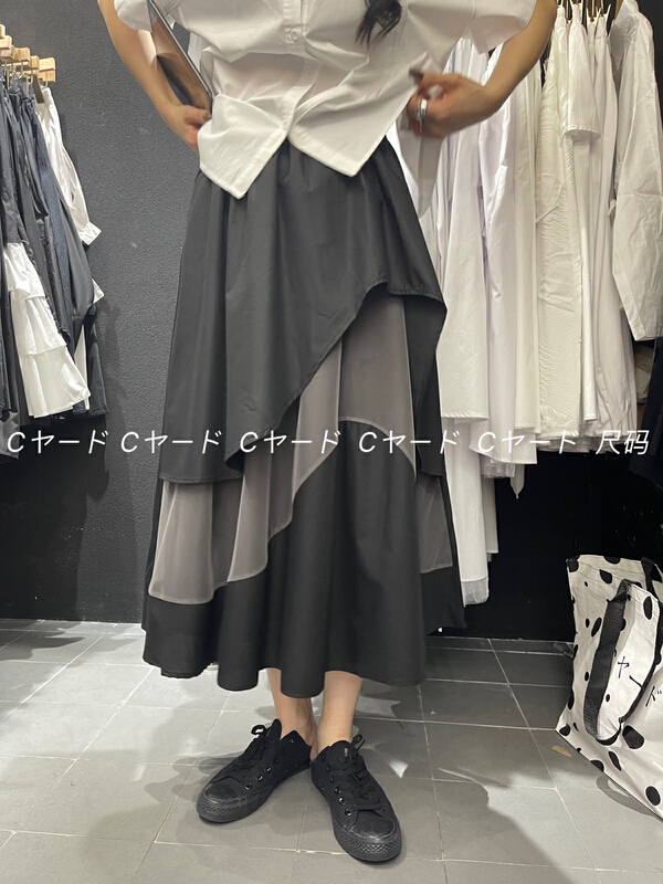 New in early summer! [size] wavy mesh stitched skirt 65631# LSW