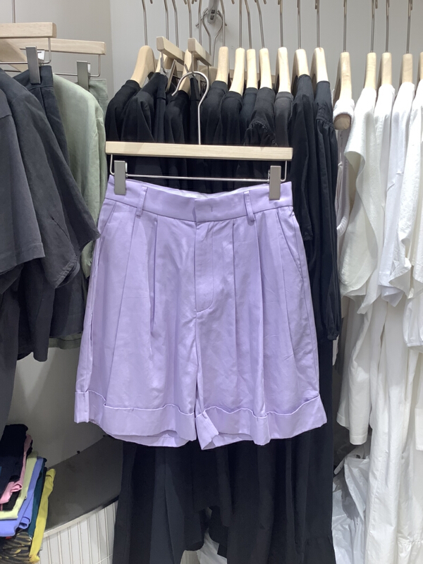 [sanbara] solid color clear five point casual shorts 9311# LSW