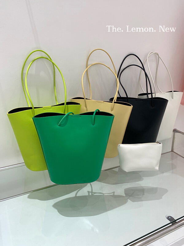[lemon green tea] Korean fashion versatile solid color shoulder bag tm-015# hjy