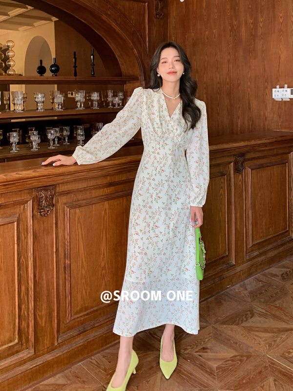 New year in early spring! [s.room] sweet little fresh floral dress sh8880# LSL