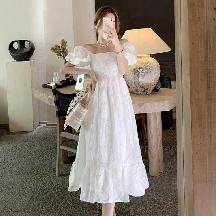 [Yingying new clothes] fashion solid color medium length dress 7505# Cl
