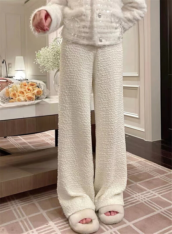 New year in early spring! [Gangan] Korean version design sense of minority vertical feeling floor mopping casual pants 6263# ll