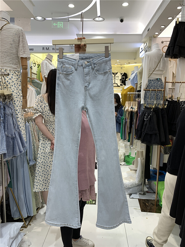 goods in stock! [Xiaoyan family] heart pocket design jeans 8267# XYJ