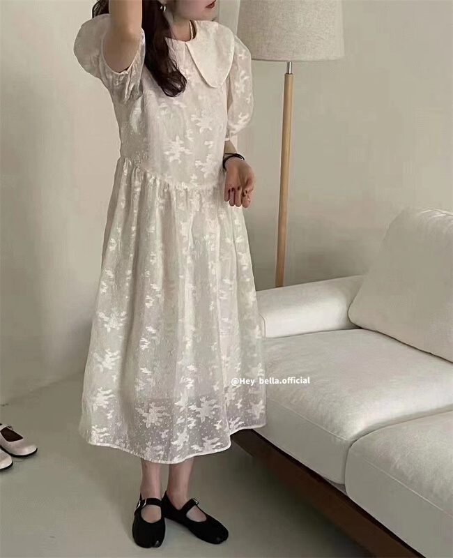 [hey Bella] doll neck lady dress 2873# ll