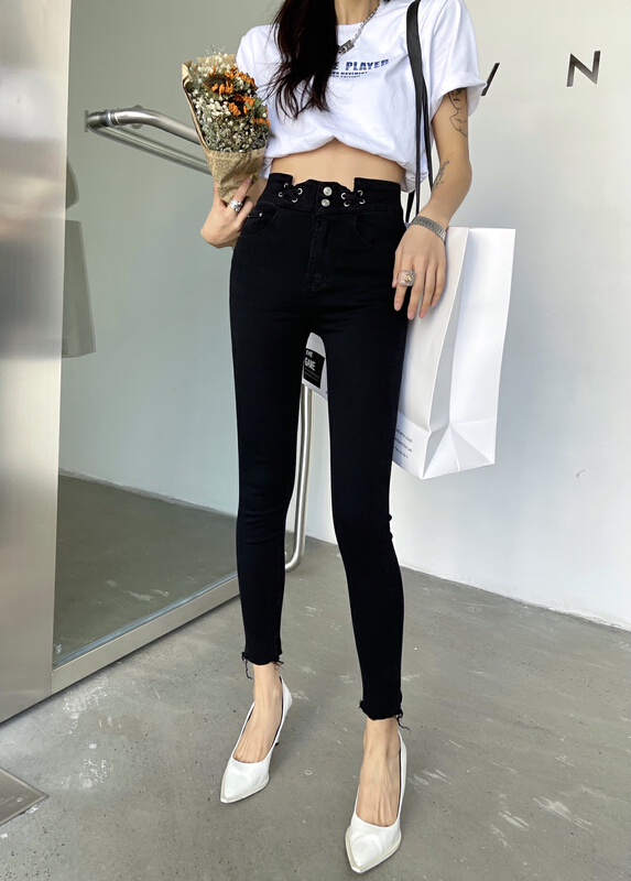 New year in early spring! [zona] basic versatile fashion skinny jeans 8485-1# ozq