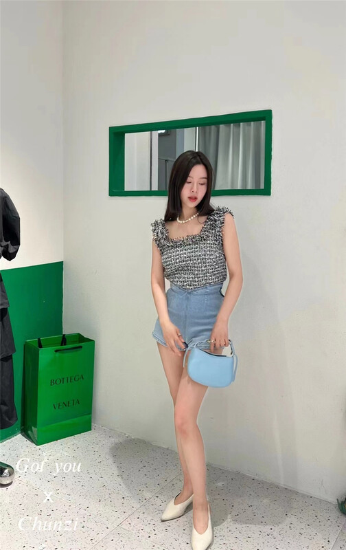 [ch room] xiaoxiangfeng short temperament vest / suspender (vest only) 8705# ozq