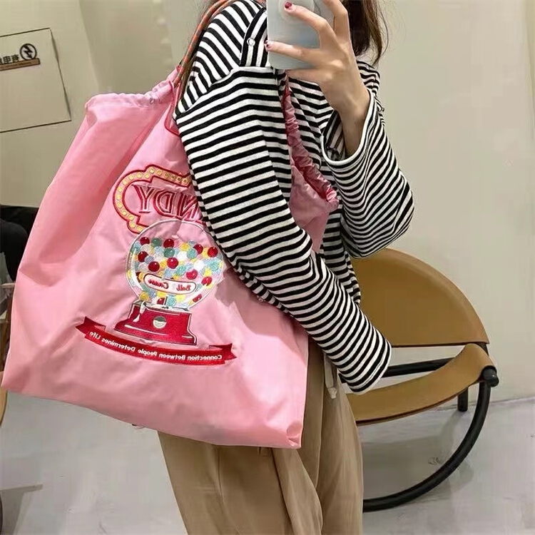 [9:00pm] embroidered versatile fashion large capacity shoulder bag 2078# LSL