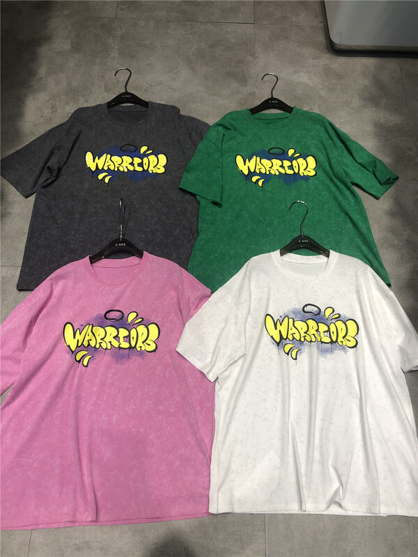 [didi] Korean alphabet printed short sleeve T-shirt 5129# ozq
