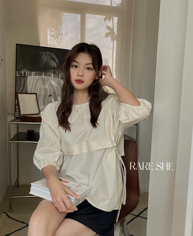 goods in stock! [rare she] Japanese fashion design foreign style blouse 5055# LSW