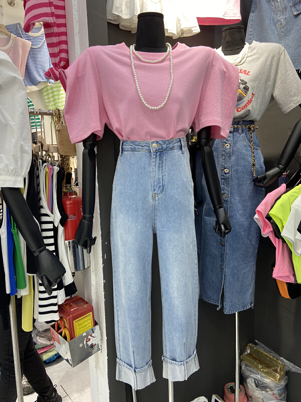[noodles] Korean personalized loose casual jeans 612# ozq