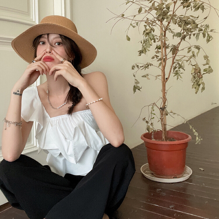 [millet +] design sense one shoulder short vest / sling 078# WPL