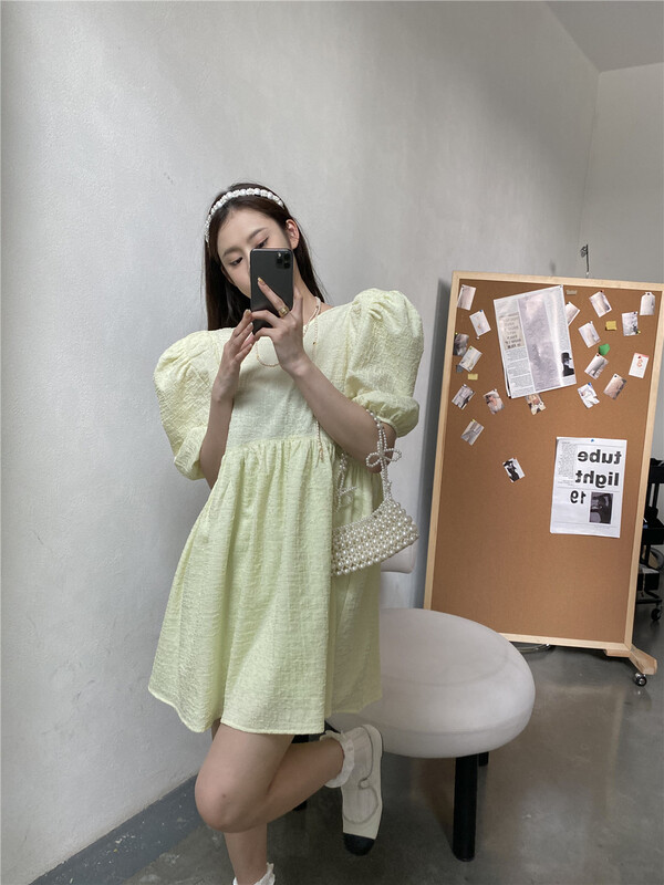 [modern 197] bubble sleeve comfortable Korean small shirt 5553# zyh