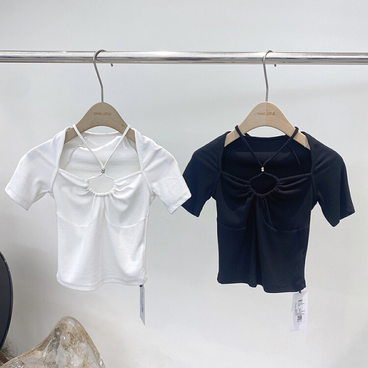 [Yang lotus] short shirt with pure desire for style bandage design s1221146# ozq