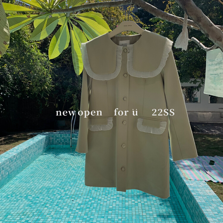goods in stock! New year in early spring! [new open] Korean loose cool and cute baby collar dress hw22112\zxl